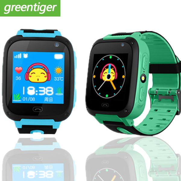 

children smart watch s4 1.44 inch touch screen lbs positioning sos emergency alarm camera anti-lost kids baby safe watch, Slivery;brown