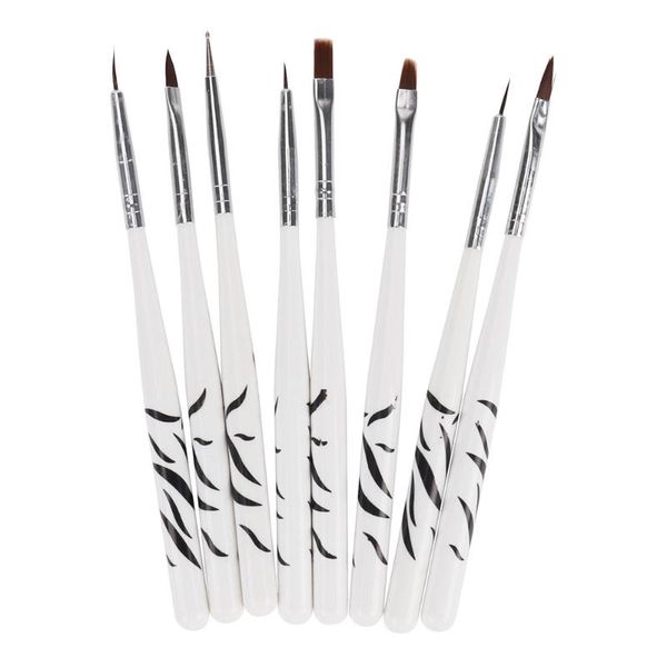 

8 шт ногтей живопись pen polish set расставить цветов лепестки прочный портативный макияж, Yellow