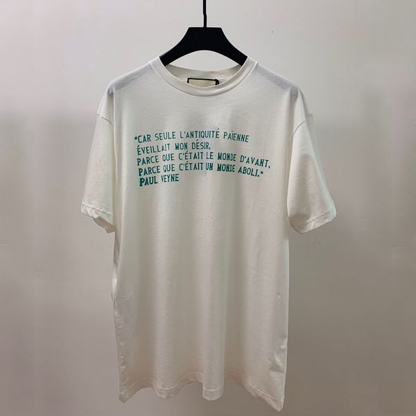 

version 20ss saying printed tee classic solid color short sleeves men women summer casual simple street skateboard t-shirt us size xs-m, White;black