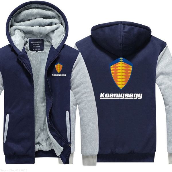 

hoodies men sweatshirts autumn winter thicken koenigsegg sweatshirt hooded zipper casual coat long sleeve versized hoodie jacket
