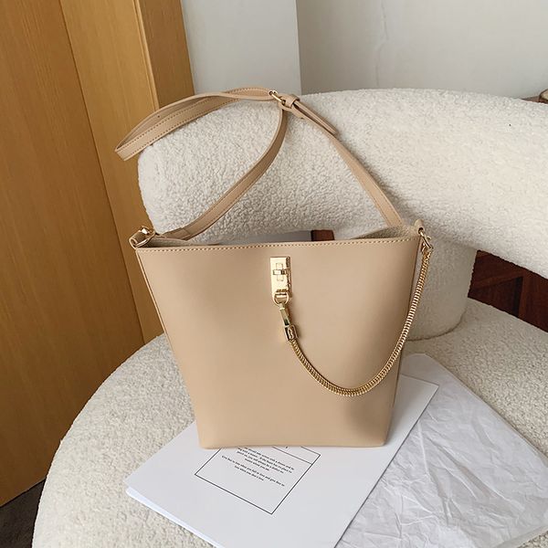 

bolsa pu leather women handbags chain female croosbody bags 2020 small casual bucket shoulder bags ladies hand