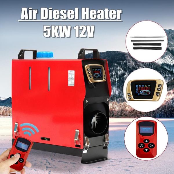 

all in one 5000w air diesels heater 5kw 12v one hole car heater for trucks motor-homes boats bus +lcd key switch +remote control