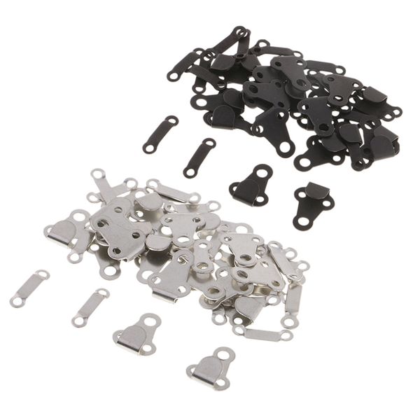

40 sets sewing hooks and eyes closure for bra trousers skirt dress and sewing diy craft, silver and black