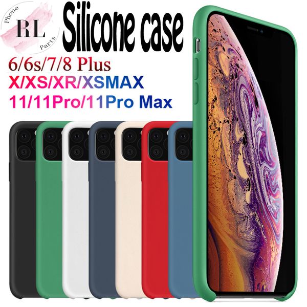 

Силиконовый чехол для iPhone 11 pro 6 7 8 Plus X XS X Max жидкий силиконовый чехол и розничная упаковка