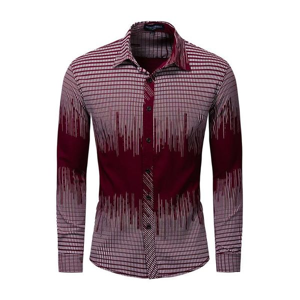 

3d print mens casual shirts fashion plaid print long sleeve mens designer shirts casual males clothing, White;black