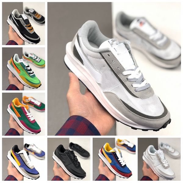 

новый sacai ldv вафельный мужские кроссовки для женщин undercover й вафельного racer lue зеленый gusto черного рубец рассвет тренеры спорт к, Black