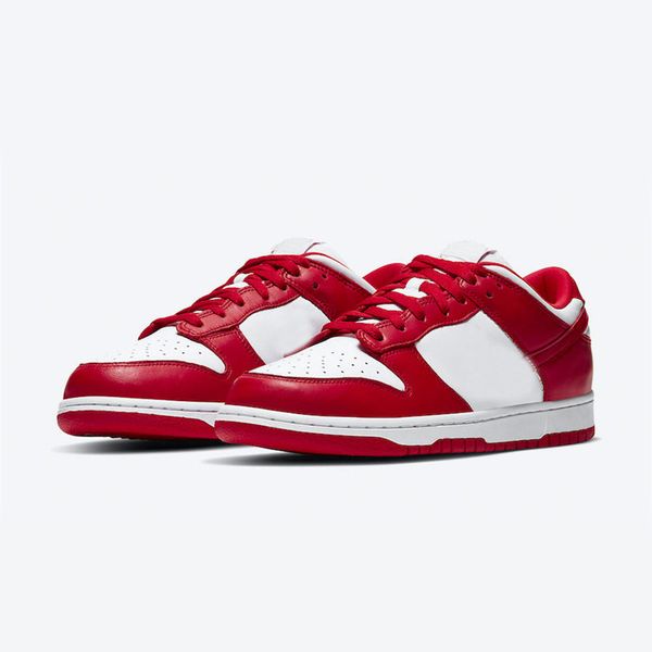 

hottest аутентичные dunk low sp университет красный белый кроссовки мужчин st.jhons скейтбординг обувь кроссовки бразилия champ цвета с коро