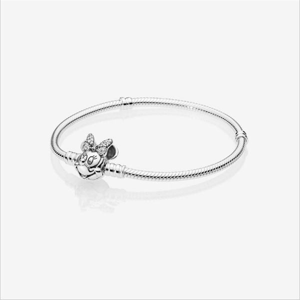 

bbee 925 silver mickey bracelets diy fashion beads bracelet for original pandora charms women bracelet jewelry gifts for women, Golden;silver
