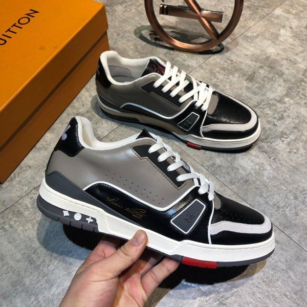 

wan26 new limited edition french series high-end men s casual shoes, men s boots fashion sports shoes, original shoebox delivery 38-44, Black