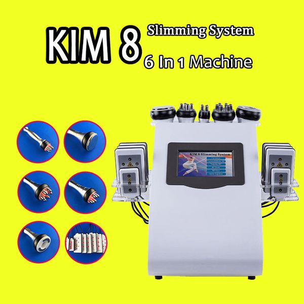 

2022 6 in 1 cavi-lipo ultrasound cavitation slimming machine 40k rf multipolar tripolar vacuum laser
