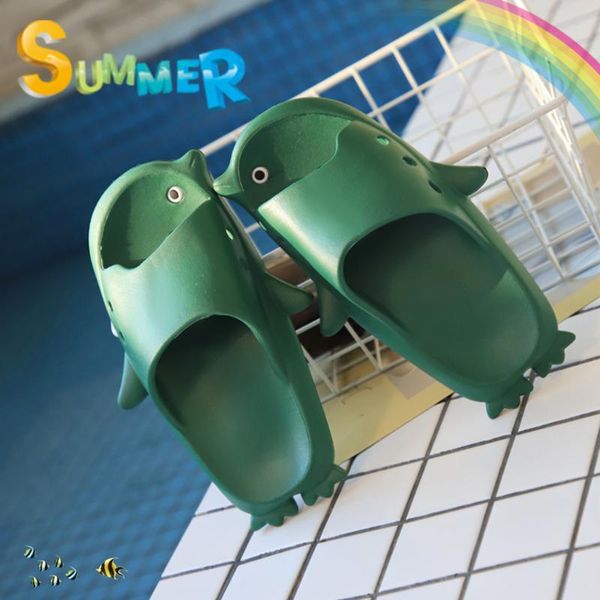 

новые детские тапочки мальчиков и девочек летние крытые детские пляжные тапочки без скольжения милый мультфильм единорог дома обувь, Black;grey