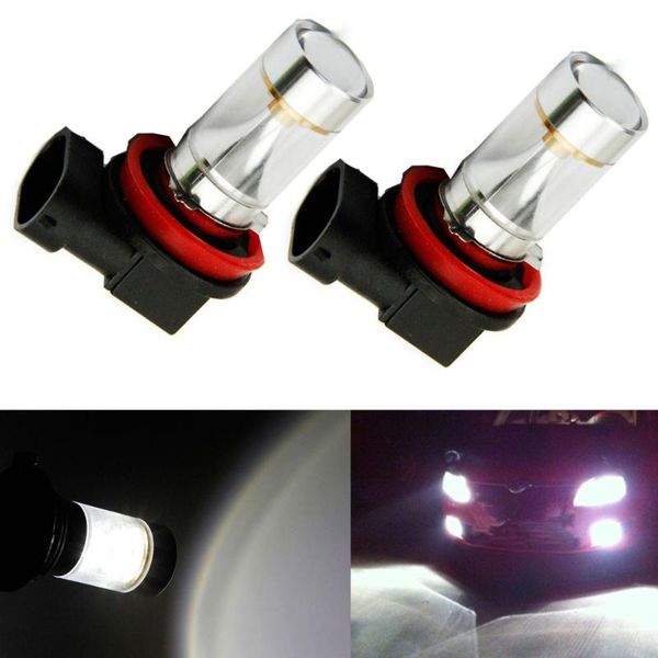 

2pcs h11 fog driving light 6000k 720lm power 30w led bulb white