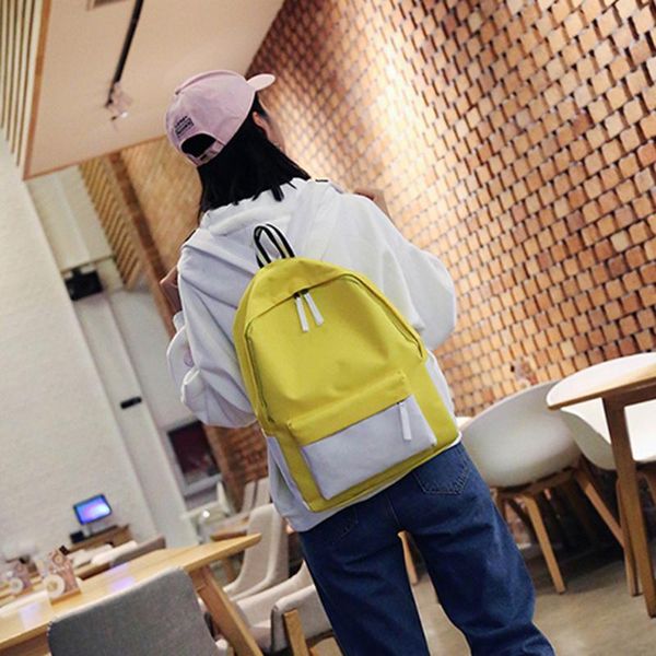 

унисекс щитовые рюкзак холст большой емкости школа путешествий дважды сумки на ремне, на молнии мягкая сумка сумки для женщин мужчин