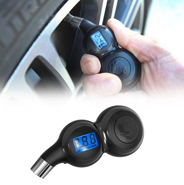 

car tire pressure monitor high precision digital display barometer electronic digital vent gas tire pressure gauge