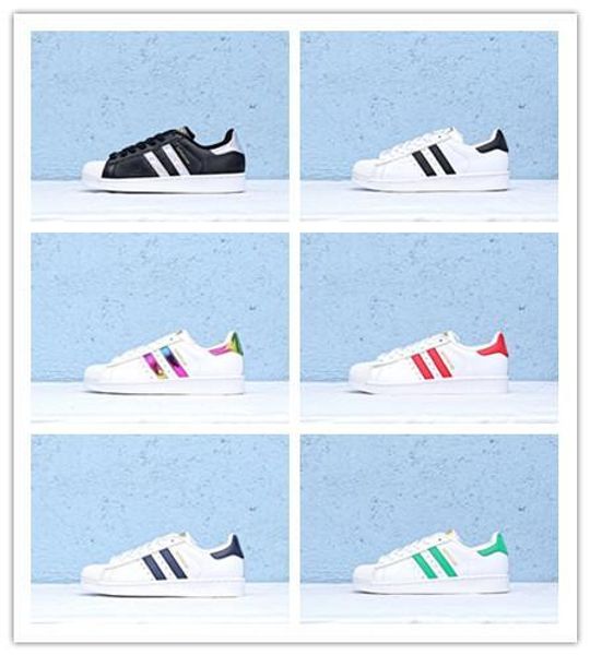 

superstar 2019 running designer white hologram iridescent junior superstars 80s sneakers super star casual sports shoes 36-44