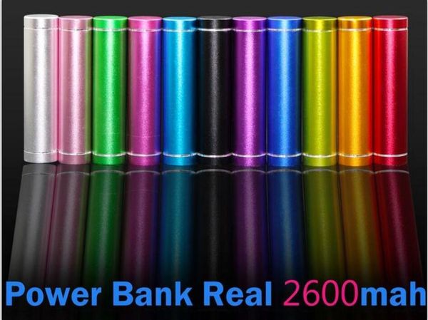 Universal 2600MAH Power Banks Зарядные устройства Батареи Зарядные устройства для смартфонов Таблетки Камера Мобильный Power Bank USB