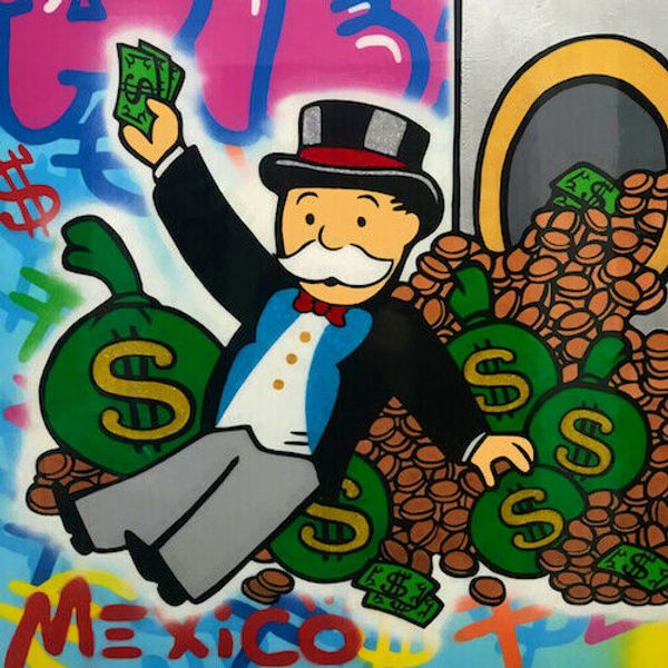 

alec monopoly graffiti art wall decor money laundry home decor handcrafts /hd print oil painting on canvas wall art canvas 200226