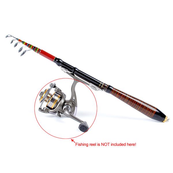 

1.8m 5.91ft fishing rod travel spinning lure rod raft pole carbon fiber