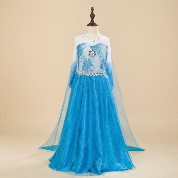 

свободная перевозка груза 2020 лед и снег принцесса айша девушка с длинным рукавом платье производительности подгонять, Red;yellow