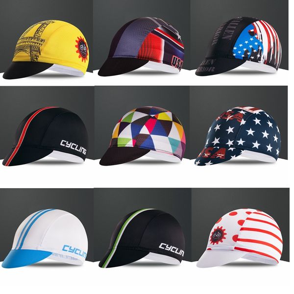 

men outdoor cycling caps ciclismo head wear sun uv hat mtb bike bicycle team riding running helmet inside cap bandana pirate, Black