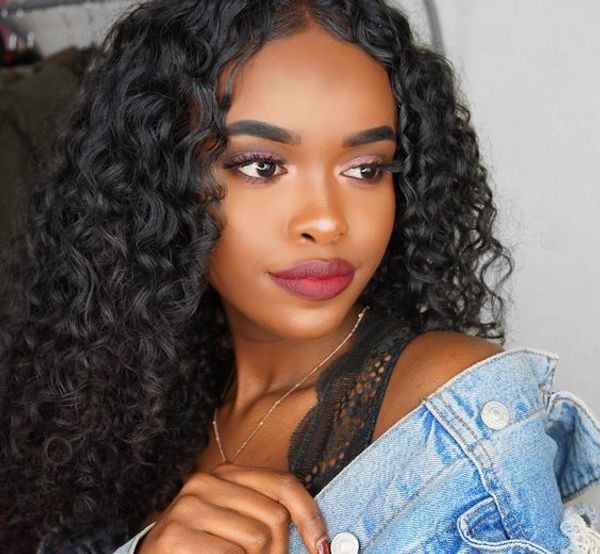 

brazilian 10a water wave lace front human hair wigs front lace wigs with baby hair pre plucked natural hairline 150% density perstar remy, Black;brown