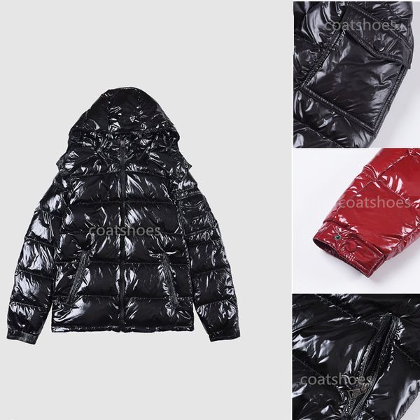 

wholesale designer coat down winter jacket hooded down jacket thick for lady men windbreaker outerwear jacket hoodie man and women down coat, Black