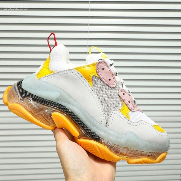 

2020 luxury triple colour sneaker casual outdoor sneakers casual shoes retro women men temperament multicolor colors shoe size 35-45, Black