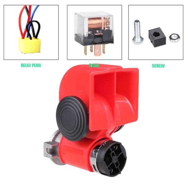 

12v 136db car motorcycle snail horn air pump alarm compact for car truck van vehicle motorcycle boat bike