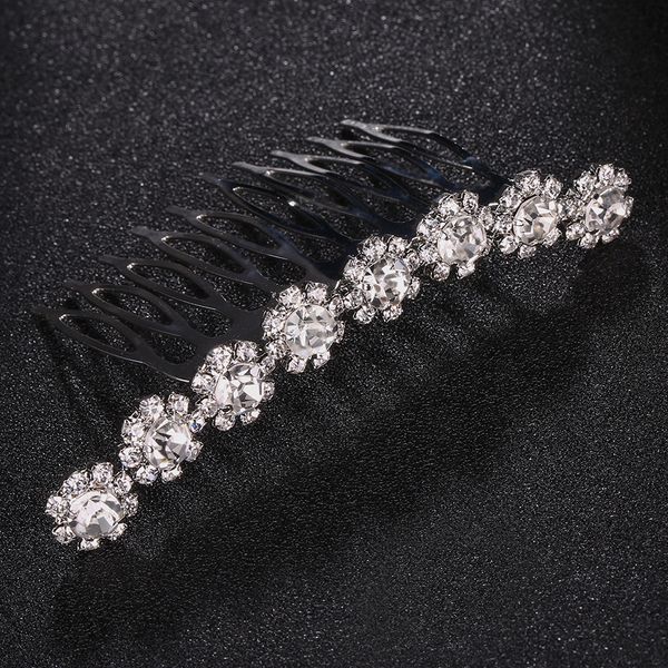 

rhinestone crystals floral hair combs wedding headdress wedding hair jewelry accessories bride clear hairpins fs13