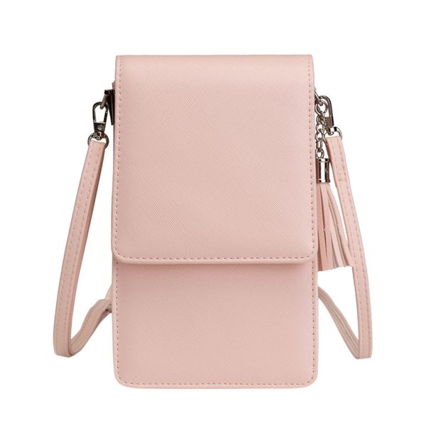 

ocardian handbag women small single shoulder bags zipper women large capacity fringe cellphone bag travel daily use bag