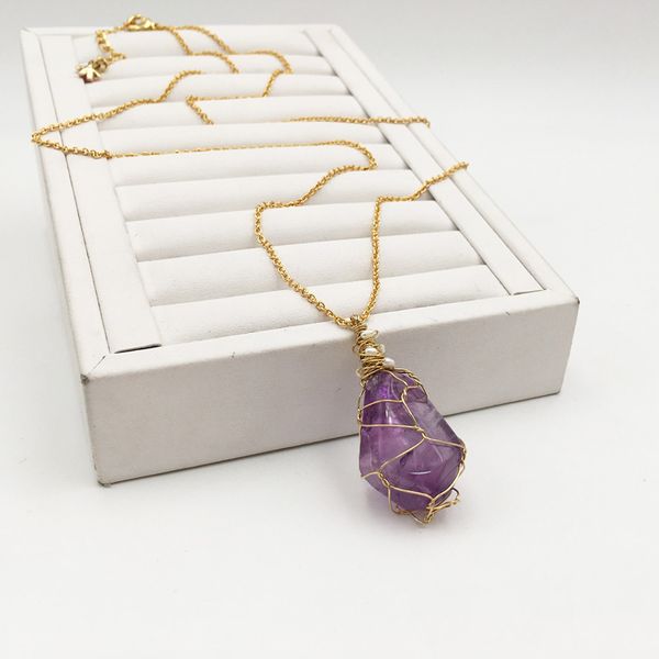 

handmade пѬиѬодн пѬеной вод pearl иолеовй камен ожеѬеле дл женин велиѬне и, Silver