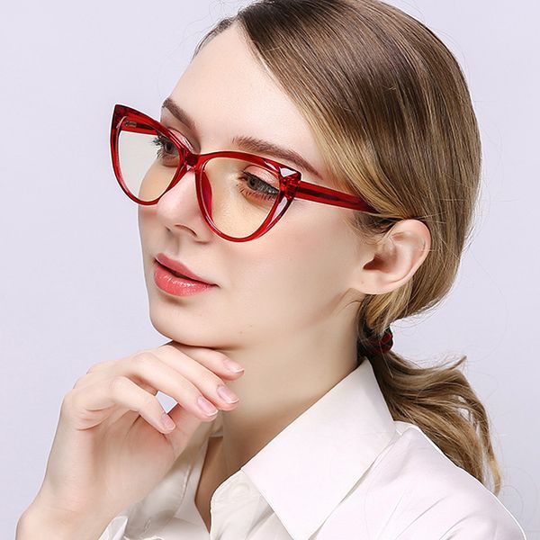 

office lady new oversized tr90 cat eye reading glasses women female fashion elegant big decoration presbyopic eyeglasses frame, White;black