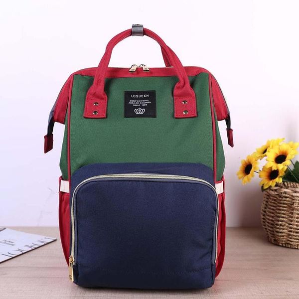 

lequeen мода мумия сумка полосатый материнства подгузник сумка большой емкости детские путешествия рюкзак дизайнер уход за ребенком уход за