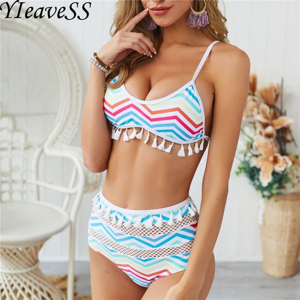 

high waist bikini 2019 lace side swimwear women swimsuit push up beachwear bathing suit brazilian bikini set biquini female, White;black