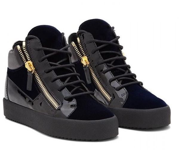 

2019 new black and red colors for men party designer sneakers lovers genuine leather high studded spikes casual flats luxury shoes