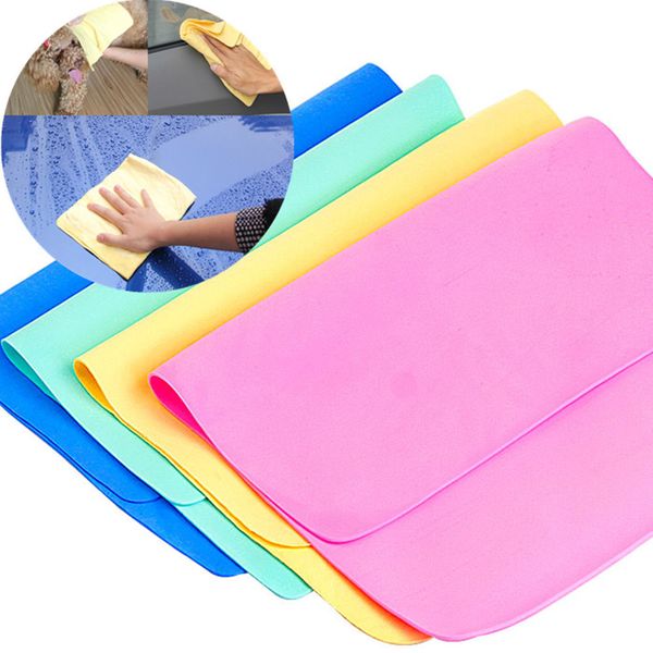 

1pc towel multifunctional deerskin wipes towel leather soft wash cleaning