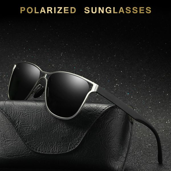 

wholesale-classic polarized sunglasses men retro brand designer sun glassesblack frame luxury eyewear goggles oculos shades 0975wd, Black