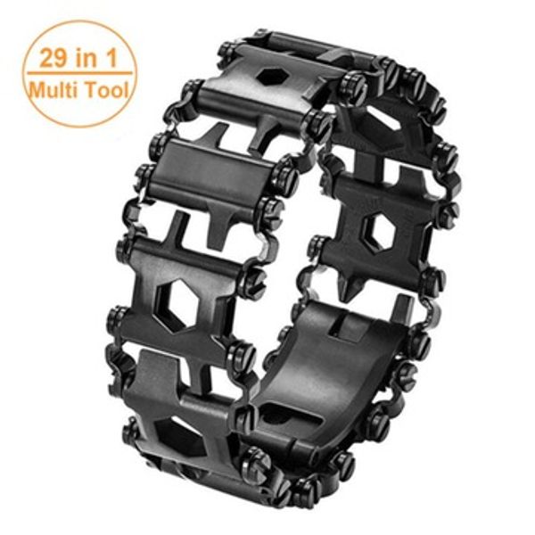 

multifunctional tool bracelet europe and america wilderness survival 29 in one multifunctional wearable stainless steel bracelet, White