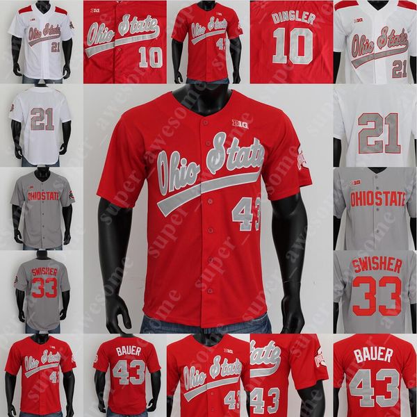 

ohio state baseball jersey zach dezenzo dillon dingler connor pohl scottie seymour nolan clegg noah west brent todys nate karaffa sam wilson, Blue;black