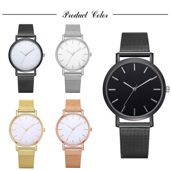 

fashion women milanese loop watches ladies simple design alloy metal mesh belts watch lady casual dress quartz wristwatches, Slivery;brown
