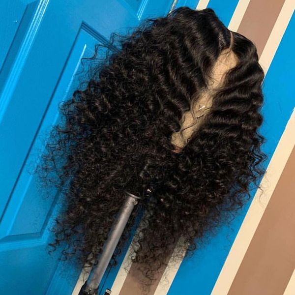 Lace Front Human Hair Wig For Black And White Woman Natural Color