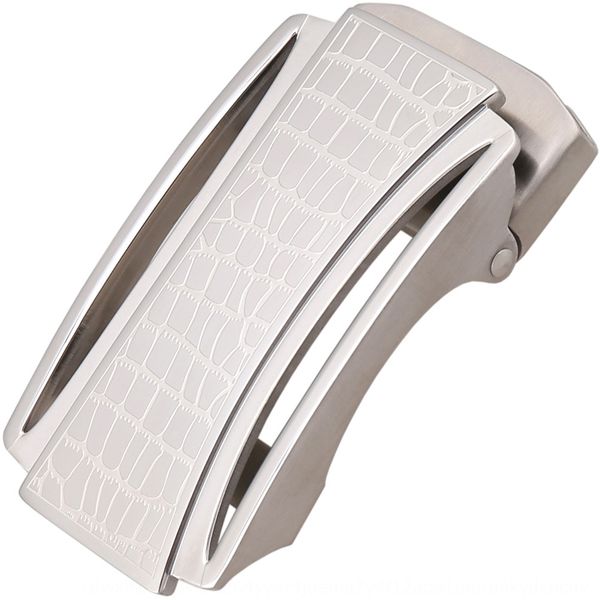 

business leisure stainless steel leather head men's business leisure automatic buckle ly36-61308 steel automatic buckle ly36-61308, Slivery;black