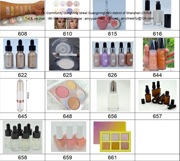 

face cosmetics makeup accept your logo print catalog with foundation primer private label or no logo