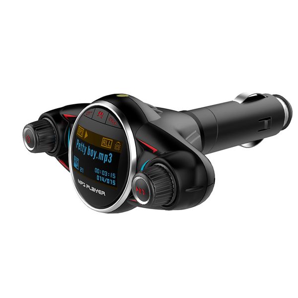 

1.3inch led screen car bluetooth4.0 fm transmitter mp3 music player u disk/tf card/usb charger radio handsfree