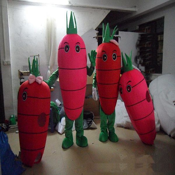 

2019 eva material carrot mascot costume vegetables cartoon apparel halloween birthday size, Red;yellow