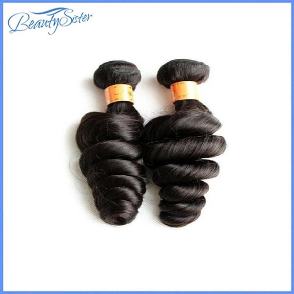 

9a brazilian loose wave remy human hair bundles 2pieces 200g lot unprocessed virgin hair extension weaves natural color last long time, Black