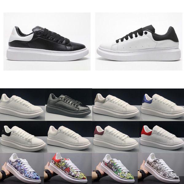 

2020 luxury platform designer sneakers reflective triple black velvet white golden mens women casual party dress fashion leather shoes