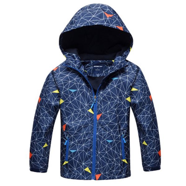 

children outerwear jackets for boys girls jackets sport kids coats waterproof windproof warm polar fleece coat kids clothes, Blue;gray