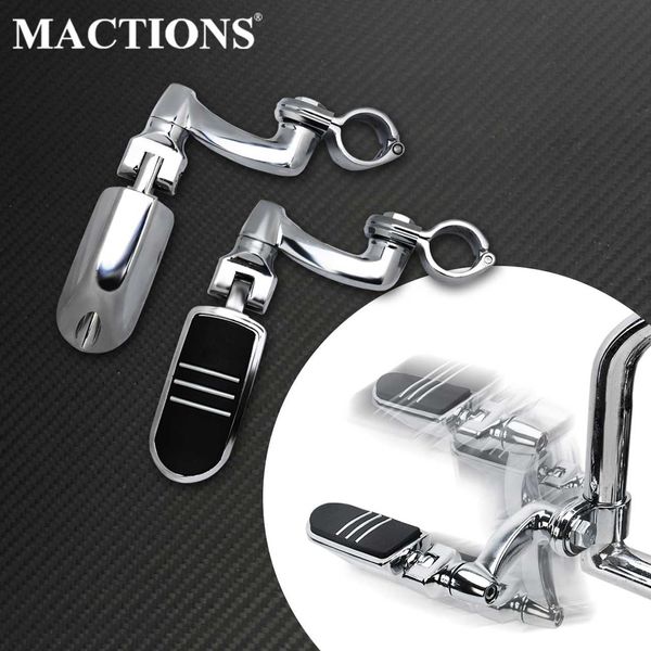 

motorcycle adjustable highway foot peg 32mm footrest footpegs with clamps mounting kit for harley for yamaha