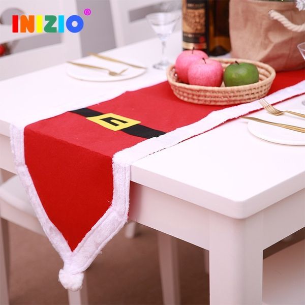 

2019 new year table flag decoration santa hat pocket cutlery holder xmas bag home party table christmas restaurant decoration
